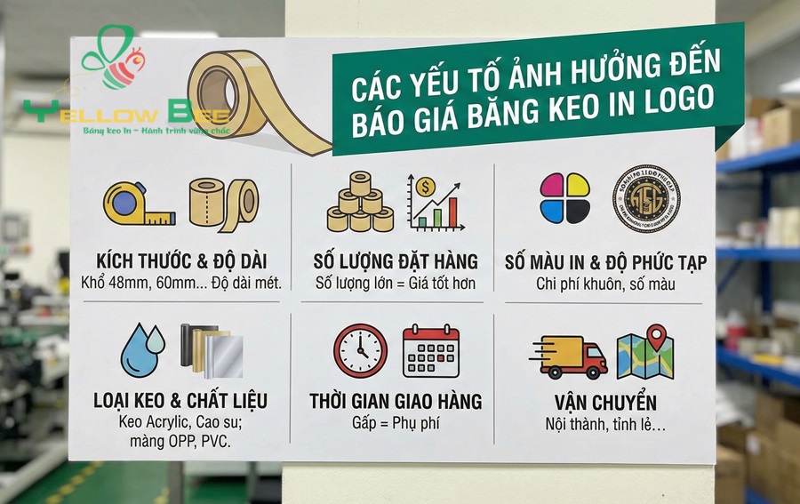 Bảng Báo Giá Băng Keo In Logo Giá Tốt Nhất 2026
